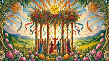 Four of Wands - Celebration, Harmony