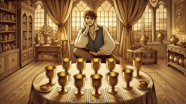 Nine of Cups - Contentment, Satisfaction