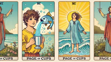 Page of Cups - Creativity, Emotional Beginnings