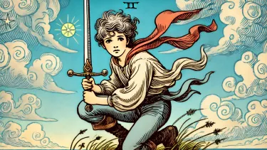 Page of Swords - Curiosity, Vigilance