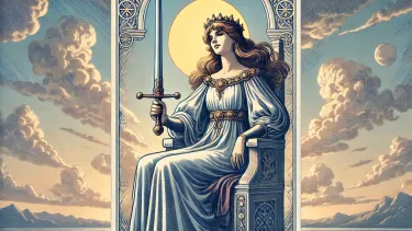 Queen of Swords - Independence, Perception