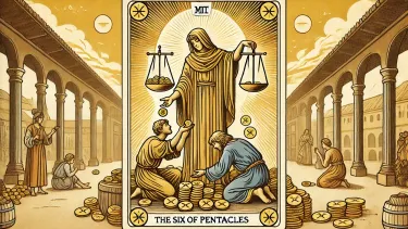 Six of Pentacles - Generosity, Sharing