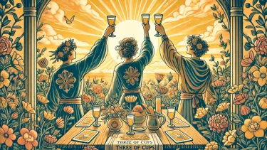 Three of Cups - Friendship, Celebration