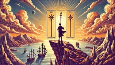 Three of Wands - Expansion, Progress