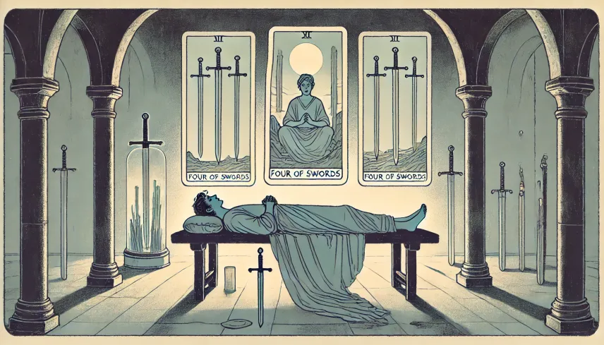 Four of Swords - Rest, Recovery
