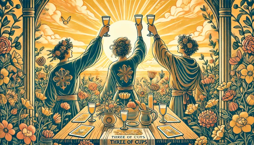 Three of Cups - Friendship, Celebration